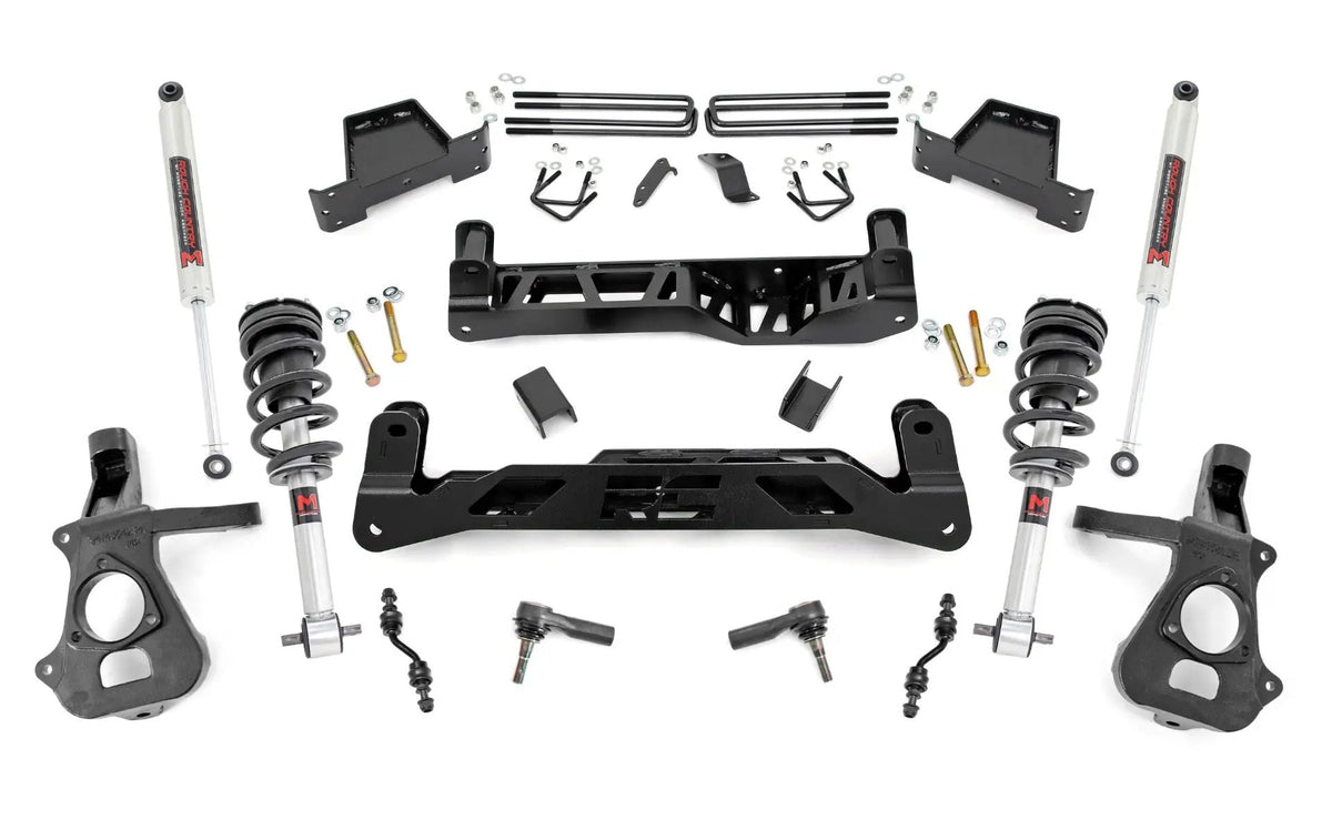 7 Inch Lift Kit | Cast Steel | M1 Struts/M1 | Chevy/GMC 1500 (14-18 & Classic) by Rough Country
