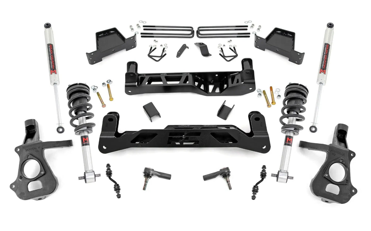 7 Inch Lift Kit | Cast Steel | M1 Struts/M1 | Chevy/GMC 1500 (14-18 & Classic) by Rough Country