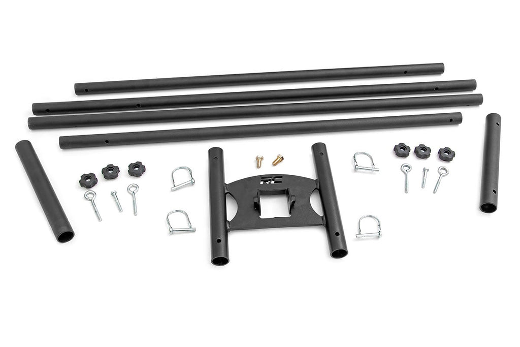 Flag Pole Holder | Dual | 2 Inch Hitch | w/ Flag Poles by Rough Country