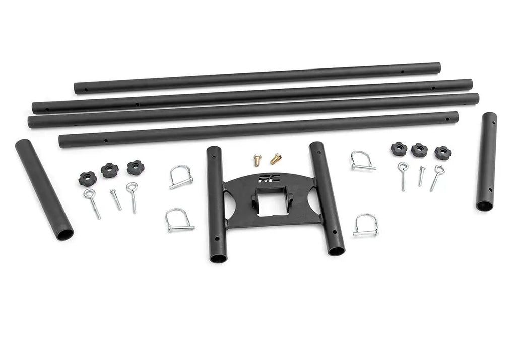 Flag Pole Holder | Dual | 2 Inch Hitch | w/ Flag Poles by Rough Country