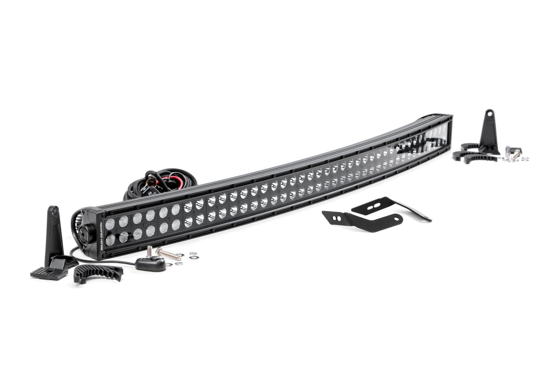 LED Light Kit | Front Mount | 40" Black Dual Row | Honda Talon 1000 by Rough Country