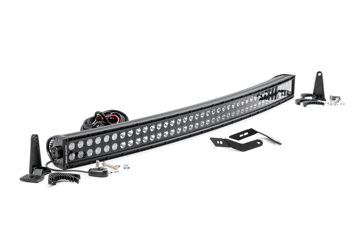 LED Light Kit | Front Mount | 40" Black Dual Row | Honda Talon 1000 by Rough Country