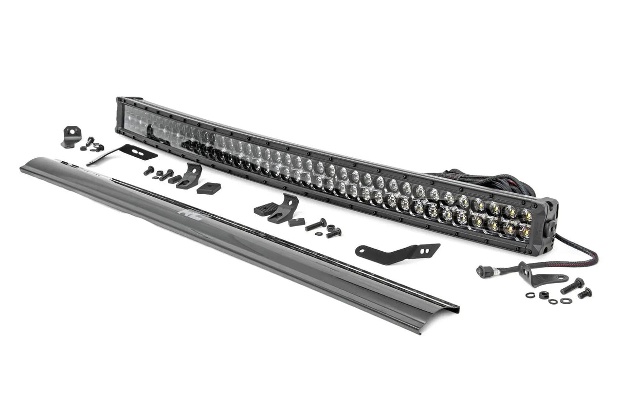 LED Light Kit | Front Mount | 40" Black Dual Row | White DRL | Honda Talon 1000 by Rough Country