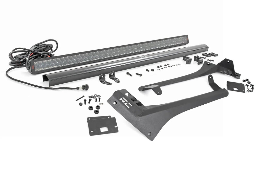 LED Light Kit | Windshield | 50" Spectrum Dual Row | Jeep Gladiator JT/Wrangler JL (18-26) by Rough Country