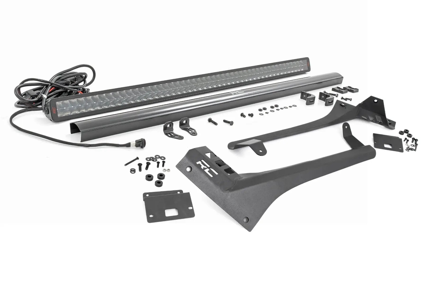 LED Light Kit | Windshield | 50" Spectrum Dual Row | Jeep Gladiator JT/Wrangler JL (18-26) by Rough Country