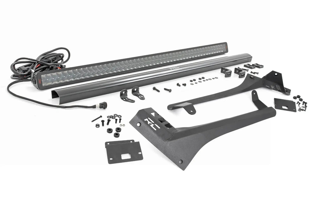 LED Light Kit | Windshield | 50" Spectrum Dual Row | Jeep Gladiator JT/Wrangler JL (18-26) by Rough Country
