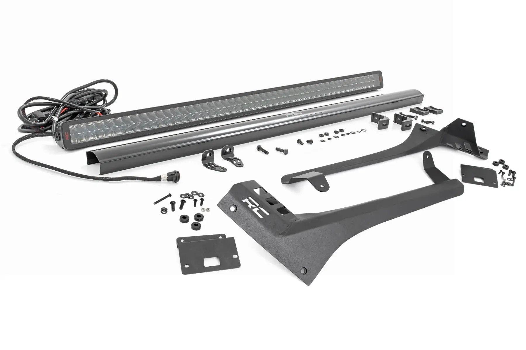 LED Light Kit | Windshield | 50" Spectrum Dual Row | Jeep Gladiator JT/Wrangler JL (18-26) by Rough Country