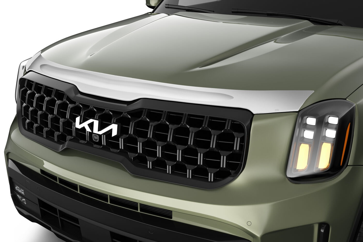 Husky Liners 2892218 Aeroskin Hood Protector Chrome 20-25 Kia Telluride by Husky Liners