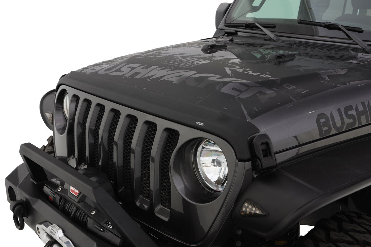 Aeroskin II Hood Protector - Matte Black Low Profile by Husky Liners
