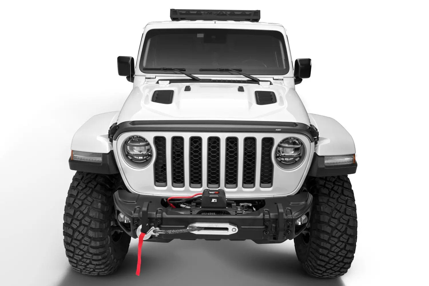 Aeroskin II Hood Protector - Matte Black Low Profile by Husky Liners