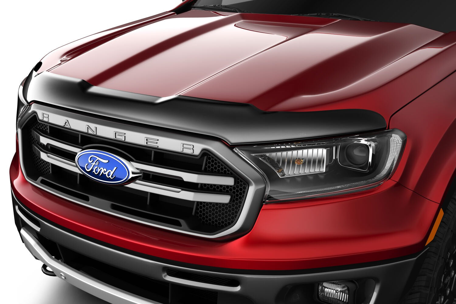Husky Liners 2842166 Aeroskin Flush Mount Dark Smoke Hood Protector For 19-23 Ford Ranger by Husky Liners