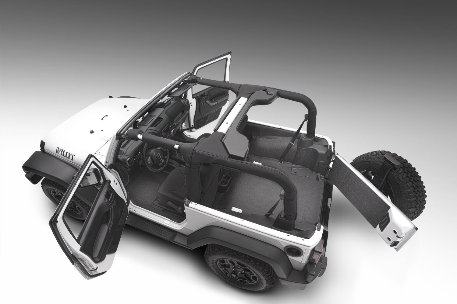Husky Liners Guardian Impact Jeep Liner - HBTJK11R2 by Husky Liners