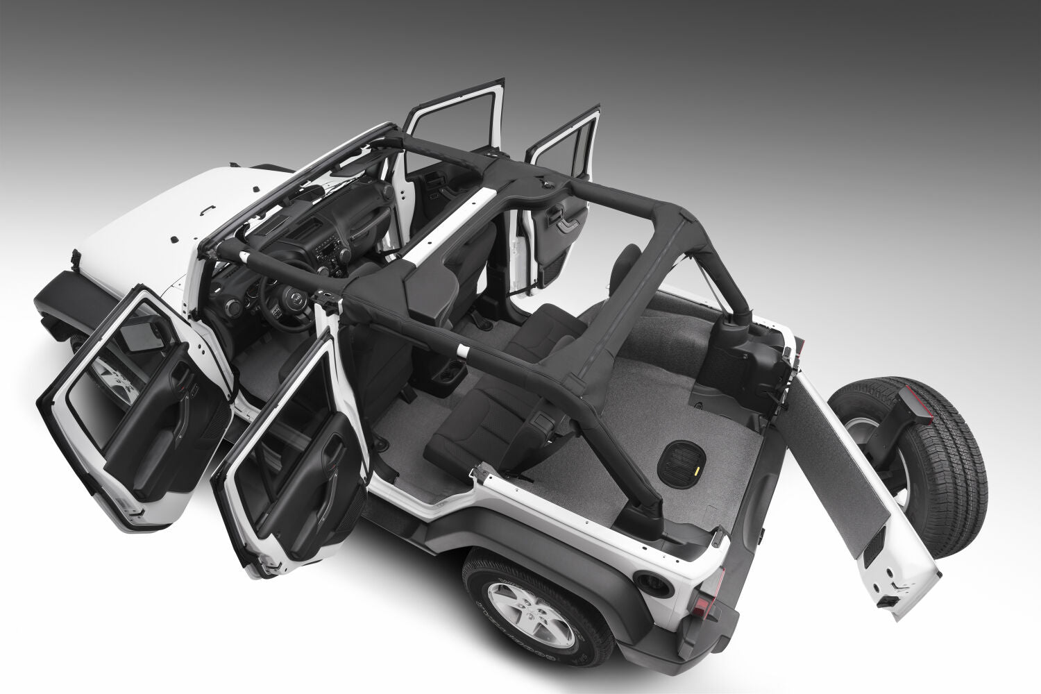 Husky Liners Guardian Impact Jeep Liner - HBTJK11R4 by Husky Liners