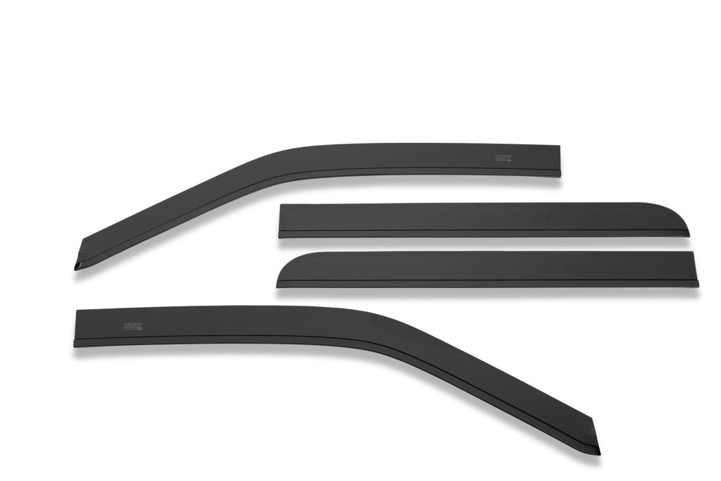 Husky Liners 2854044 Low Profile Dark Smoke Ventvisor Side Window Deflector 4-Piece Set For 2015-2026 Ford F-150 Crew Cab; 2022-2026 Ford F-150 Lightning; 2017-2026 Ford F-250/F-350/F-450 Superduty Crew Cab by Husky Liners