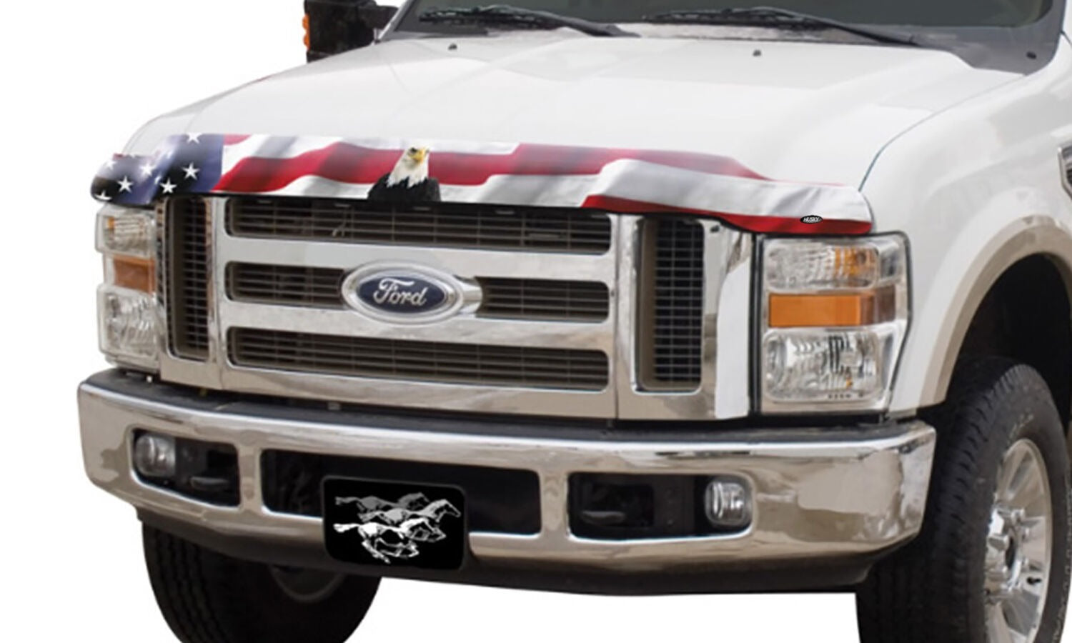 Husky Liners Hood Shield Eagle With Flag Design 2818033 by Husky Liners