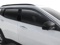 Low Profile Ventvisor Deflector; Smoke with Chrome Trim; Outside Mount; 4 pc. by Husky Liners