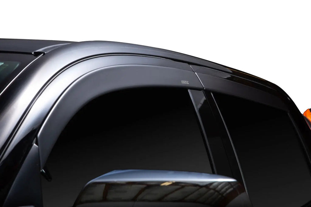 Low Profile Ventvisor Deflector; Matte Black; Outside Mount; 4 pc. by Husky Liners