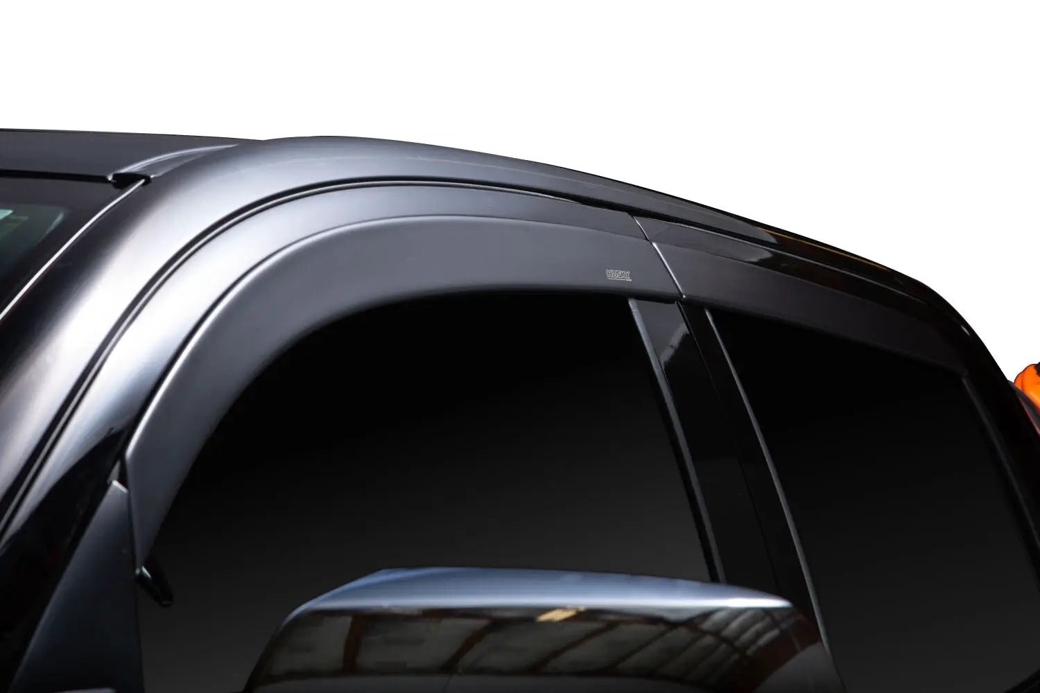 Low Profile Ventvisor Deflector; Matte Black; Outside Mount; 4 pc. by Husky Liners