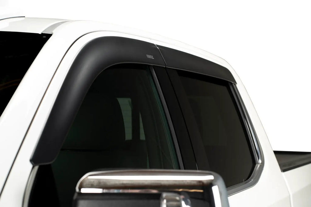 Low Profile Ventvisor Deflector; Matte Black; Outside Mount; 4 pc. by Husky Liners