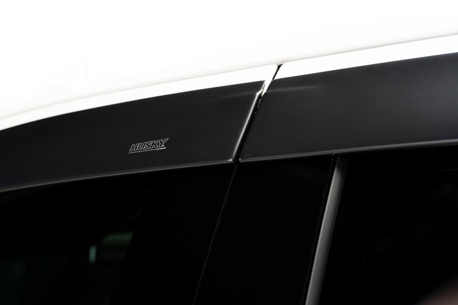 Low Profile Ventvisor Deflector; Matte Black; Outside Mount; 4 pc. by Husky Liners