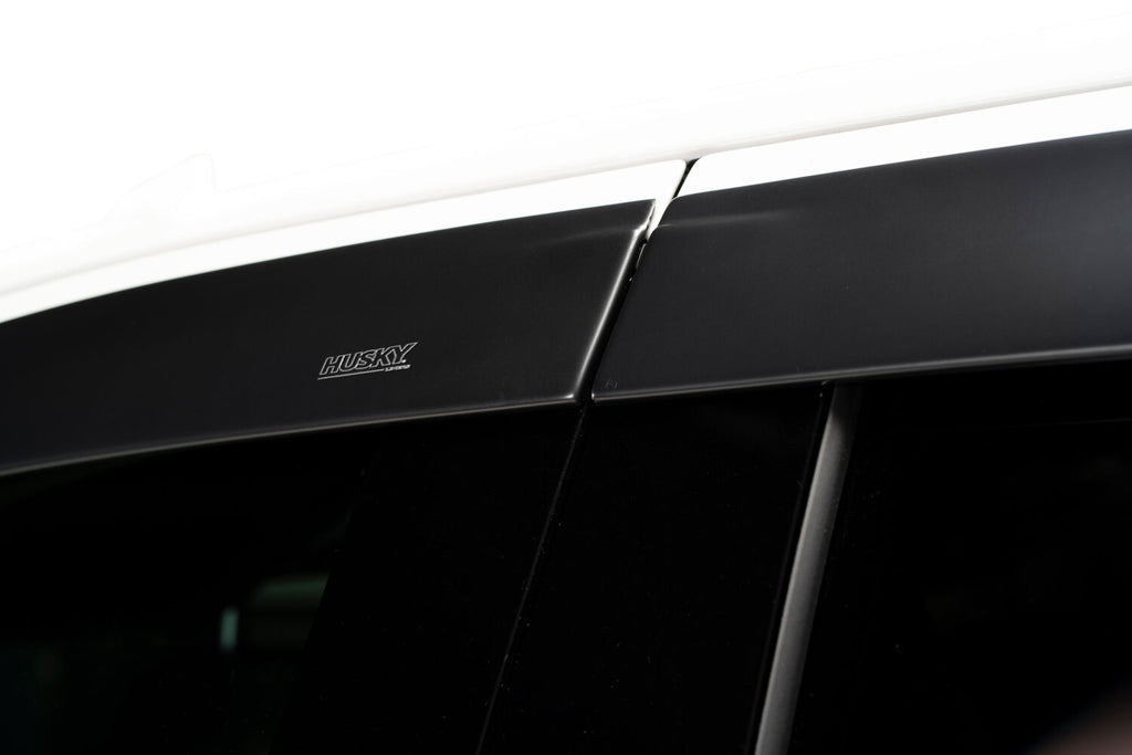 Low Profile Ventvisor Deflector; Matte Black; In-Channel Mount; 4 pc. by Husky Liners