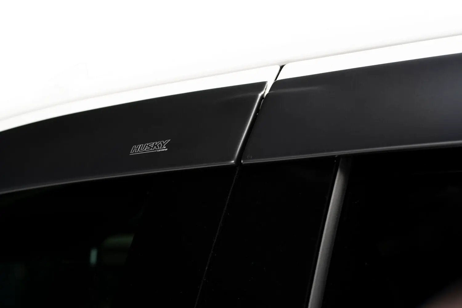 Low Profile Ventvisor Deflector; Matte Black; Outside Mount; 4 pc. by Husky Liners