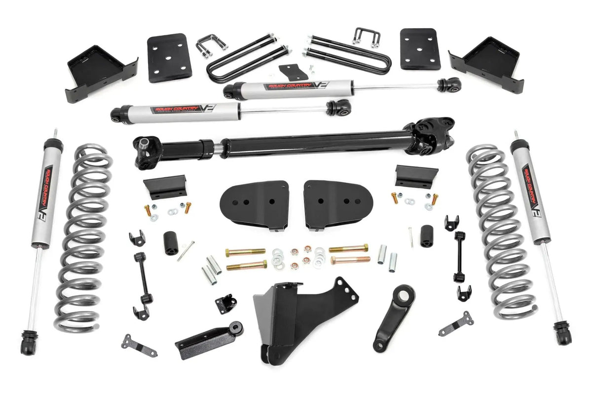 6 Inch Lift Kit | Diesel | No OVLD | FR D/S | V2 | Ford F-250/F-350 Super Duty (23-26) by Rough Country