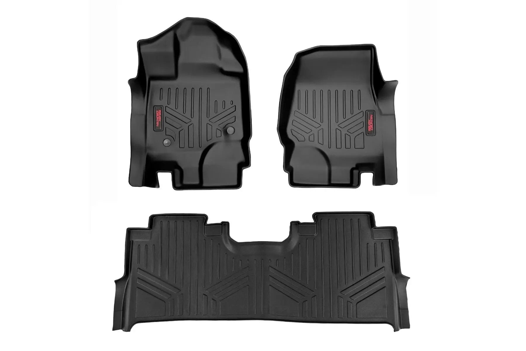 Floor Mats | FR & RR | FR Buckets | Ford F-150 (15-26)/F-150 Lightning (22-26)/Raptor (17-26) by Rough Country
