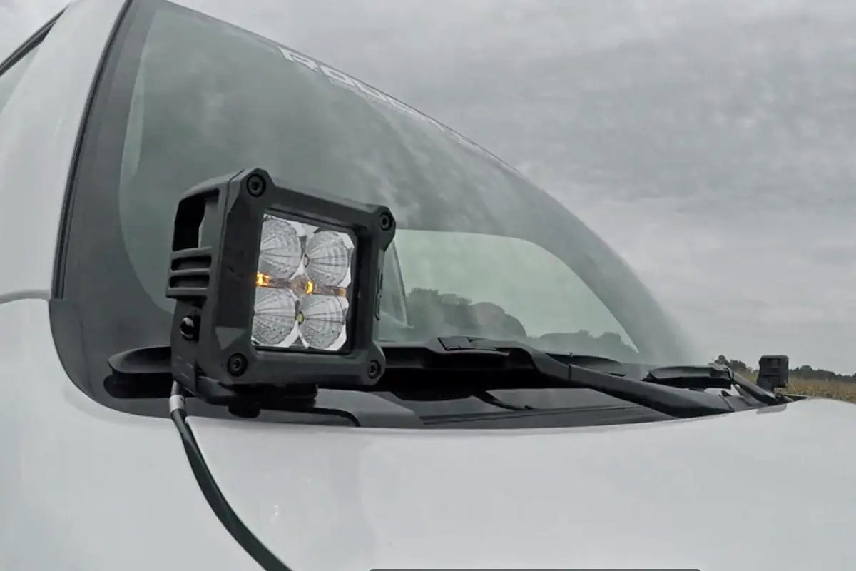 LED Light Kit | Ditch Mount | 2" Black Pair | Amber DRL | Toyota 4Runner (10-24) by Rough Country