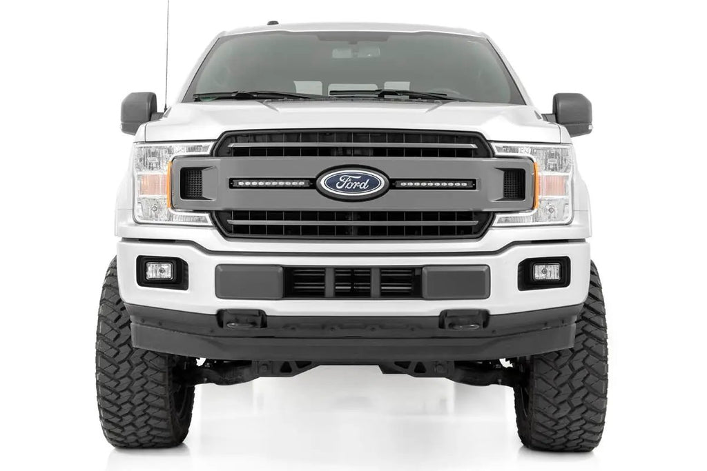 LED Light Kit | Grille Mount | 10" Black Slimline Pair | Ford F-150 (18-20)