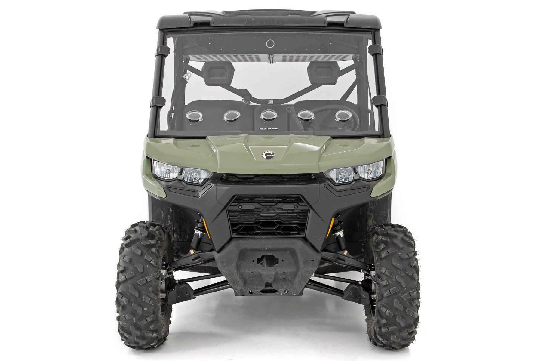 Vented Full Windshield | Scratch Resistant | Can-Am Defender HD 5/HD 8/HD 9/HD 10 by Rough Country