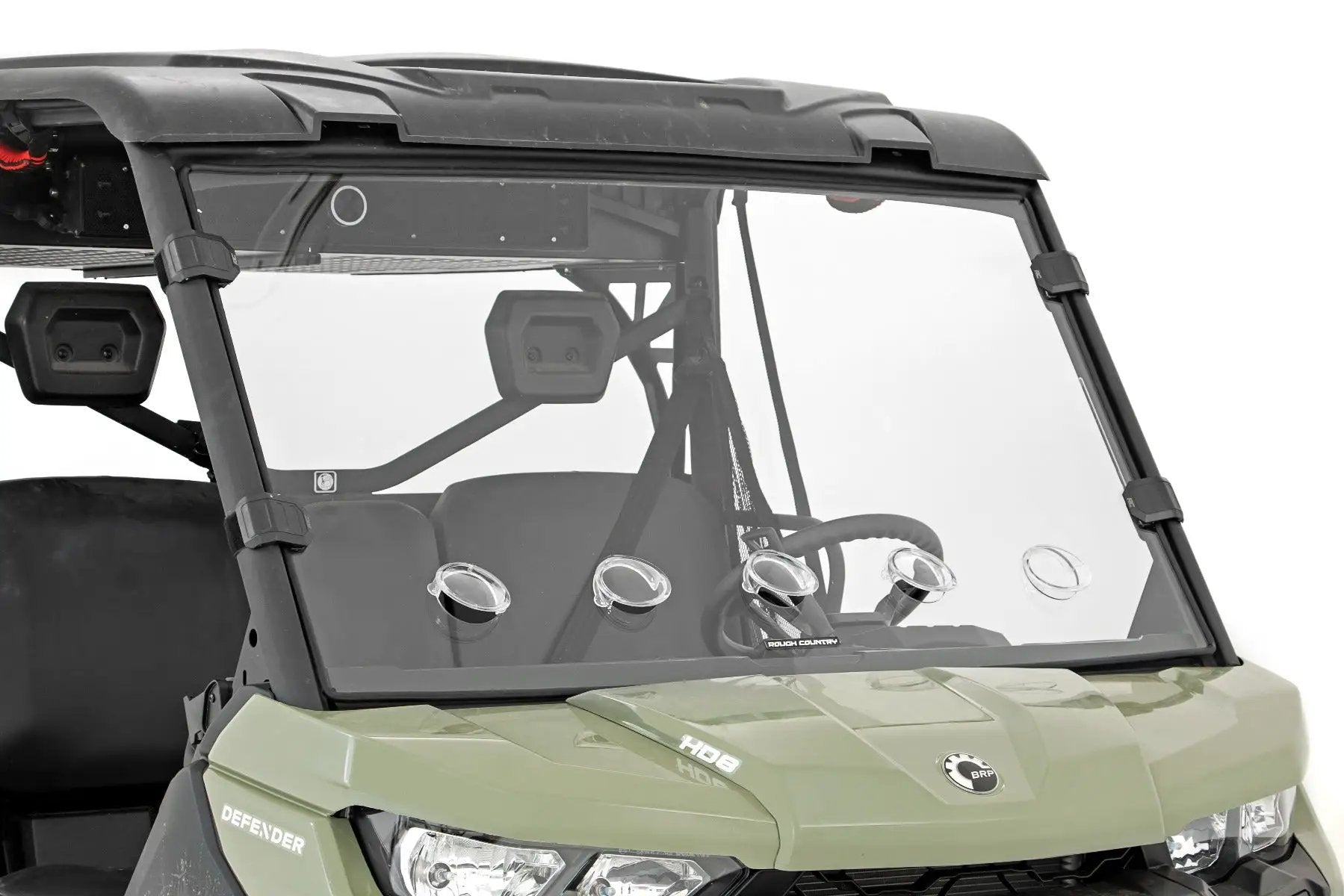 Vented Full Windshield | Scratch Resistant | Can-Am Defender HD 5/HD 8/HD 9/HD 10 by Rough Country