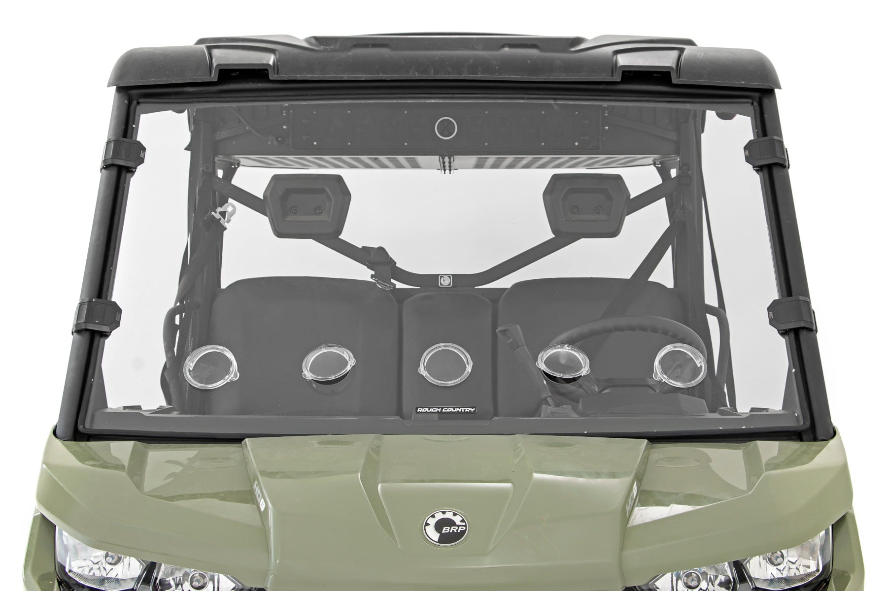 Vented Full Windshield | Scratch Resistant | Can-Am Defender HD 5/HD 8/HD 9/HD 10 by Rough Country