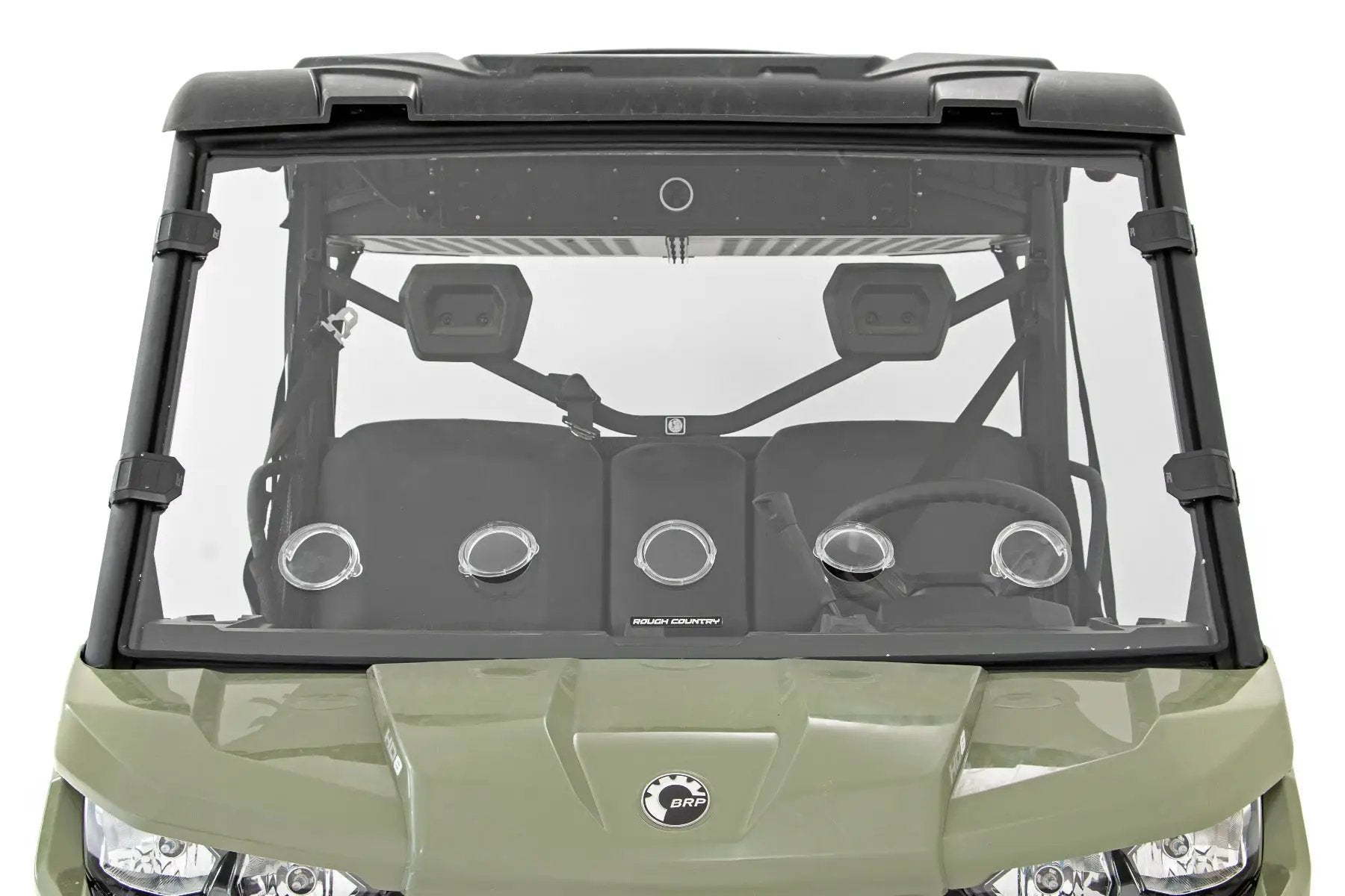 Vented Full Windshield | Scratch Resistant | Can-Am Defender HD 5/HD 8/HD 9/HD 10 by Rough Country