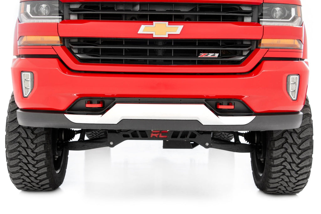 Tow Hooks | Forged | Red | Chevy Silverado 1500 2WD/4WD (2014-2018 & Classic) by Rough Country