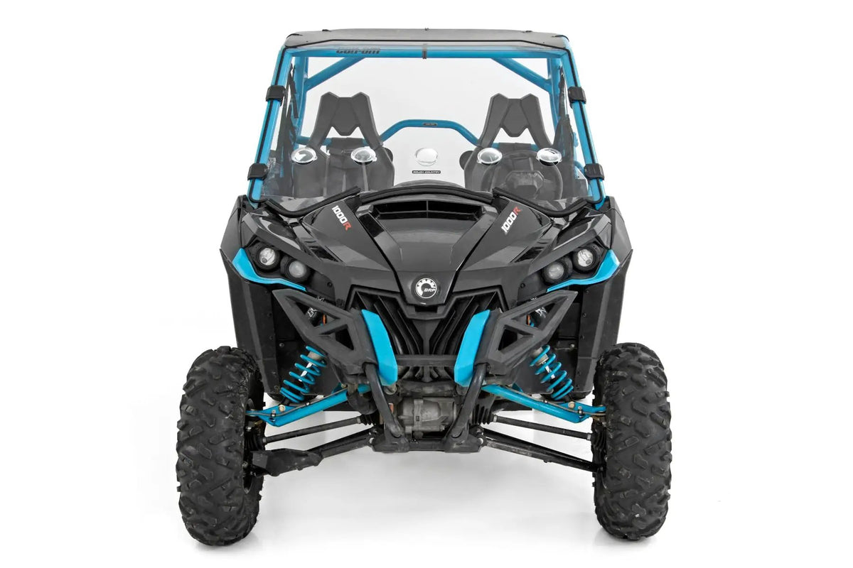 Vented Full Windshield | Scratch Resistant | Can-Am Maverick Max 1000R X by Rough Country