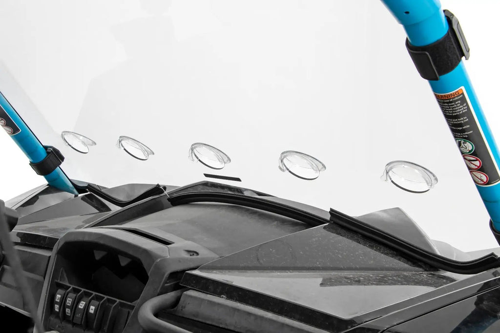 Vented Full Windshield | Scratch Resistant | Can-Am Maverick Max 1000R X by Rough Country