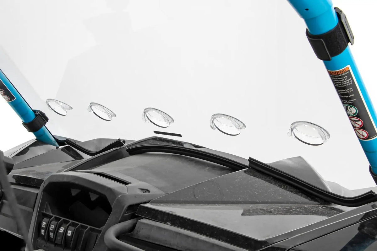 Vented Full Windshield | Scratch Resistant | Can-Am Maverick Max 1000R X by Rough Country
