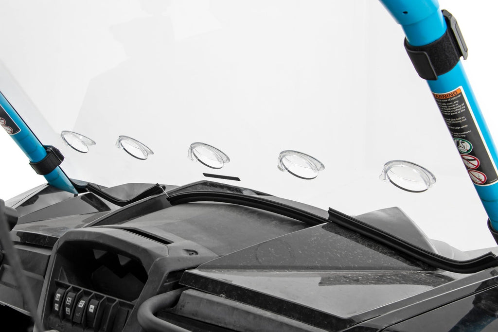 Vented Full Windshield | Scratch Resistant | Can-Am Maverick Max 1000R X by Rough Country
