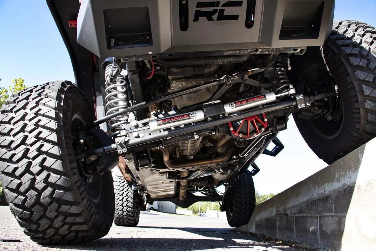 N3 Steering Stabilizer | Dual | 2-8 Inch Lift | Jeep Wrangler JK/Wrangler Unlimited (07-18) by Rough Country