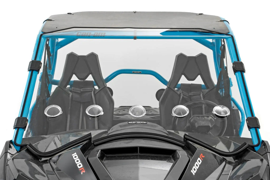 Vented Full Windshield | Scratch Resistant | Can-Am Maverick Max 1000R X by Rough Country