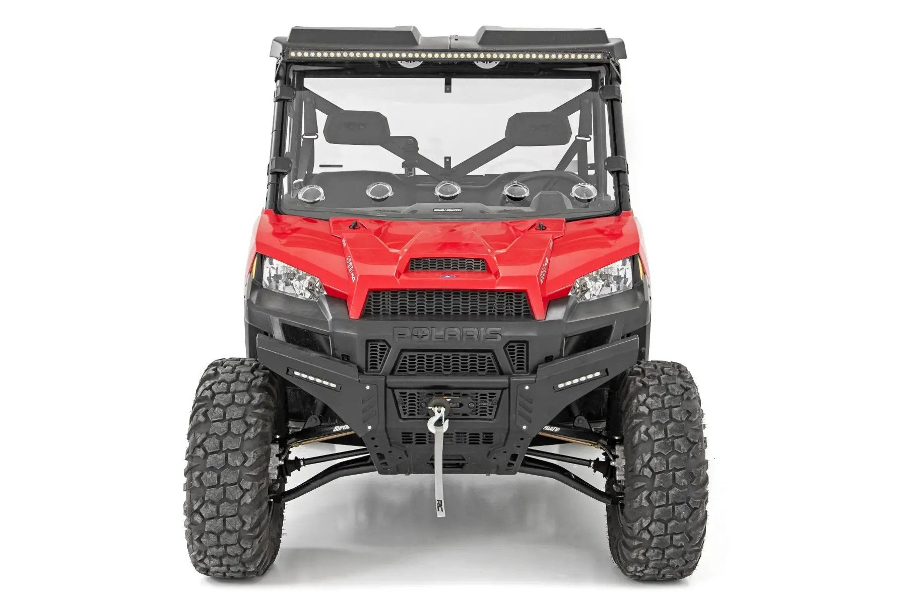 Vented Full Windshield | Scratch Resistant | Polaris Ranger 1000/Ranger XP 900/1000 by Rough Country