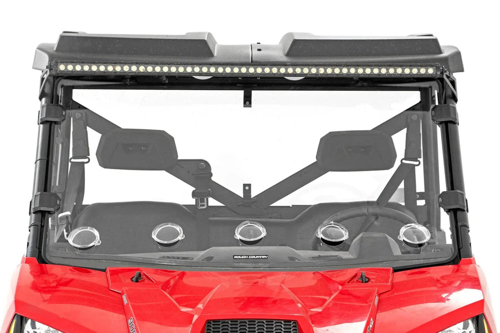 Vented Full Windshield | Scratch Resistant | Polaris Ranger 1000/Ranger XP 900/1000 by Rough Country