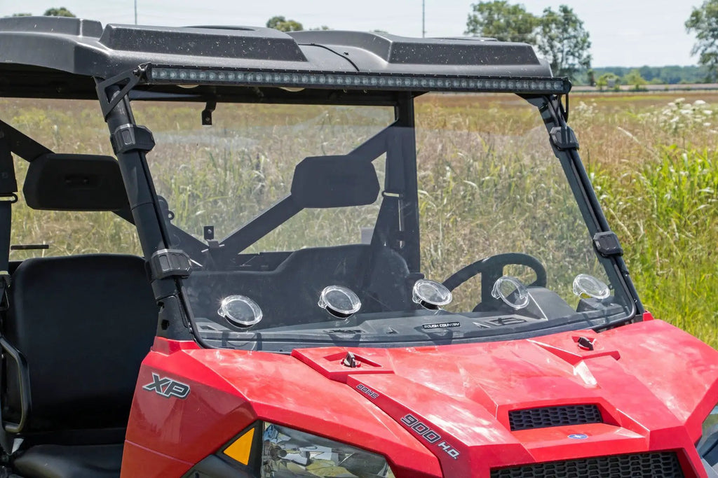 Vented Full Windshield | Scratch Resistant | Polaris Ranger 1000/Ranger XP 900/1000 by Rough Country