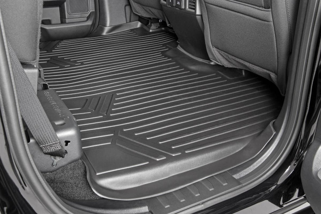 Floor Mats | FR & RR | Over Hump | Ford F-150 (15-26)/F-150 Lightning (22-26)/Raptor (17-25) by Rough Country