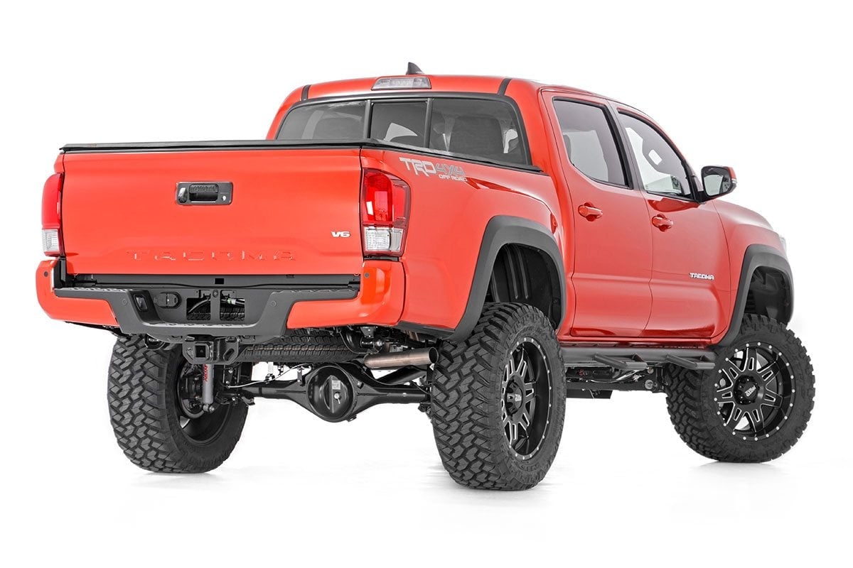 Soft Tri-Fold Bed Cover | 5' Bed | Dbl Cab | Toyota Tacoma 2WD/4WD (16-23) by Rough Country