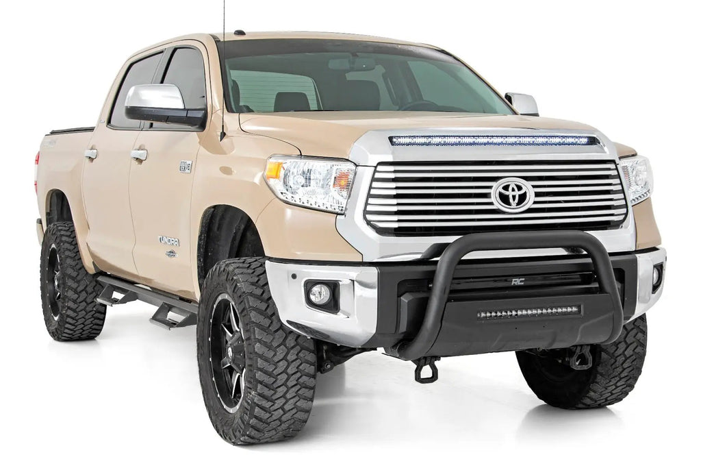 LED Light Kit | Hood Bulge | 40" White/Amber Strip | Toyota Tundra (14-21) by Rough Country