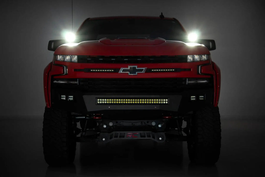 LED Light Kit | Ditch Mount | 2" Spectrum Pair | Spot | Chevy Silverado 1500 (19-26)