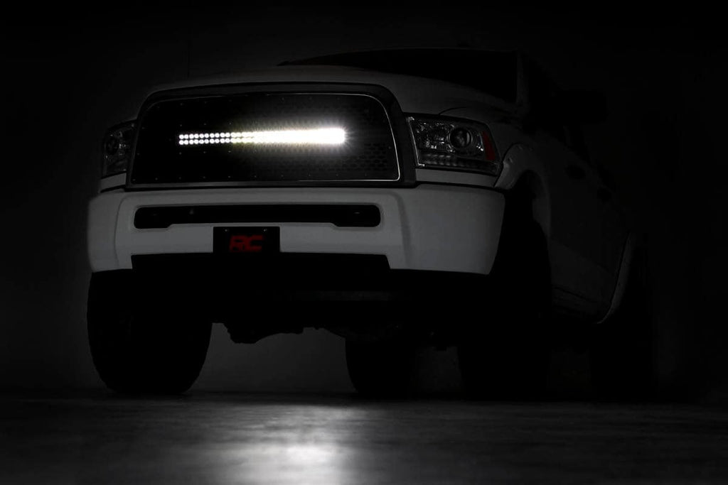 Mesh Grille | 30" Dual Row LED | Black | Ram 2500/3500 2WD/4WD (2013-2018) by Rough Country