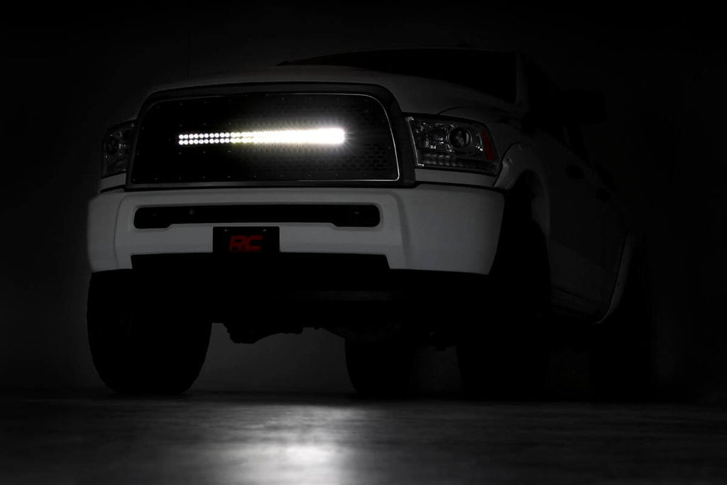 Mesh Grille | 30" Dual Row LED | Black | Ram 2500/3500 2WD/4WD (2013-2018) by Rough Country
